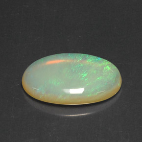 5.49 ct Multicolor Opal Gemstone, Opal Gem in Oval Cabochon Shape for Sale.