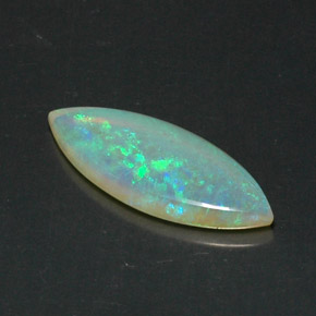 3.53 ct Multicolor Opal Gemstone, Opal Gem in Marquise Cabochon Shape for Sale.