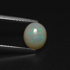 0.94 ct Multicolor Opal Stone, Natural Opal in Oval Cabochon Shape for Sale