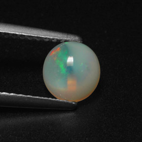 0.72 ct Multicolor Opal Stone, Natural Opal in Oval Cabochon Shape for Sale