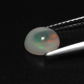 Opal Gemstone in 6.5 x 6.1 mm Size for Sale, Opal Stone in Multicolor Color