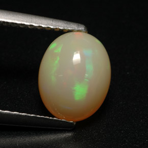 1.30 ct Multicolor Opal Stone, Natural Opal in Oval Cabochon Shape for Sale