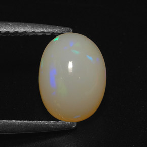 1.22 ct Multicolor Opal Stone, Natural Opal in Oval Cabochon Shape for Sale
