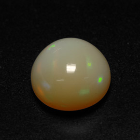 1.48 ct Multicolor Opal Gemstone, Opal Gem in Round Cabochon Shape for Sale.