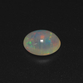 1.35 ct Multicolor Opal Gemstone, Opal Gem in Oval Cabochon Shape for Sale.