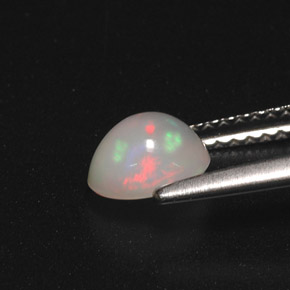 Opal Gemstone in 6.6 x 5.6 mm Size for Sale, Opal Stone in Multicolor Color