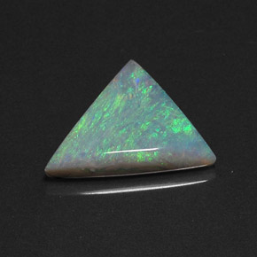 3.97 ct Multicolor Opal Gemstone, Opal Gem in Trillion Cabochon Shape for Sale.