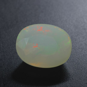 2.90 ct Multicolor Opal Stone, Natural Opal in Oval Facet Shape for Sale
