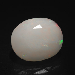3.14 ct Multicolor Opal Stone, Natural Opal in Oval Facet Shape for Sale