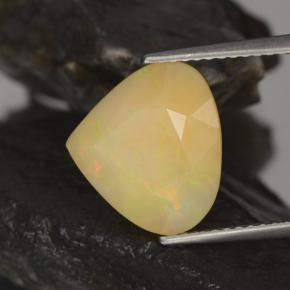 3.17 ct Multicolor Opal Stone, Natural Opal in Pear Facet Shape for Sale