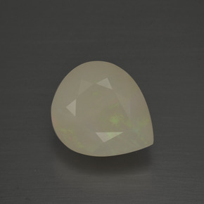 2.58 ct Multicolor Opal Gemstone, Opal Gem in Pear Facet Shape for Sale.