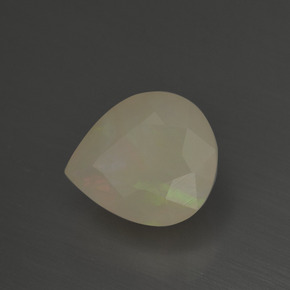 2.58 ct Multicolor Opal Stone, Natural Opal in Pear Facet Shape for Sale
