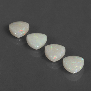 2.90 ct Multicolor Opal Gemstone, Opal Gem in Trillion Cabochon Shape for Sale.