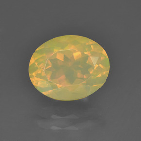 1.85 ct Multicolor Opal Gemstone, Opal Gem in Oval Facet Shape for Sale.