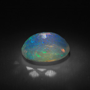 Opal Gemstone in 9.4 x 7.3 mm Size for Sale, Opal Stone in Multicolor Color