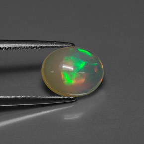 1.68 ct Multicolor Opal Stone, Natural Opal in Oval Cabochon Shape for Sale