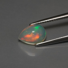 Opal Gemstone in 10 x 7.4 mm Size for Sale, Opal Stone in Multicolor Color