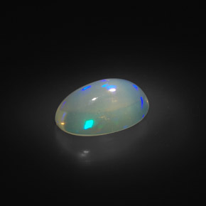 2.00 ct Multicolor Opal Stone, Natural Opal in Oval Cabochon Shape for Sale