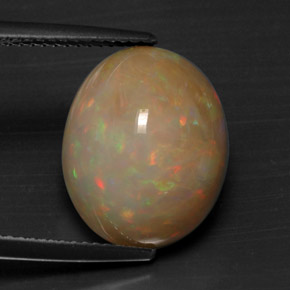 7.28 ct Multicolor Opal Gemstone, Opal Gem in Oval Cabochon Shape for Sale.