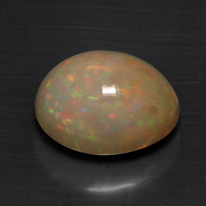 7.28 ct Multicolor Opal Stone, Natural Opal in Oval Cabochon Shape for Sale