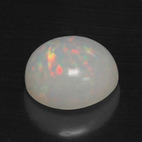 4.42 ct Multicolor Opal Gemstone, Opal Gem in Round Cabochon Shape for Sale.
