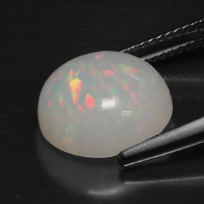 Opal Gemstone in 13 mm (calibrated) Size for Sale, Opal Stone in Multicolor Color