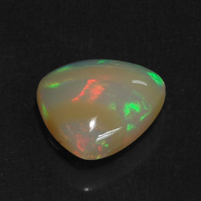 5.22 ct Multicolor Opal Gemstone, Opal Gem in Trillion Cabochon Shape for Sale.