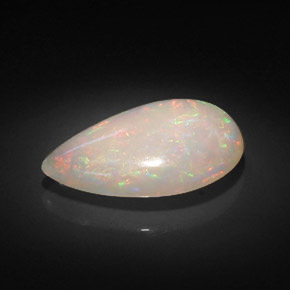 7.38 ct Multicolor Opal Gemstone, Opal Gem in Pear Cabochon Shape for Sale.