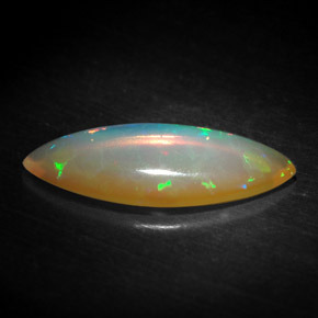 1.19 ct Multicolor Opal Gemstone, Opal Gem in Marquise Cabochon Shape for Sale.