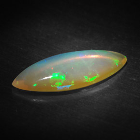 1.19 ct Multicolor Opal Stone, Natural Opal in Marquise Cabochon Shape for Sale