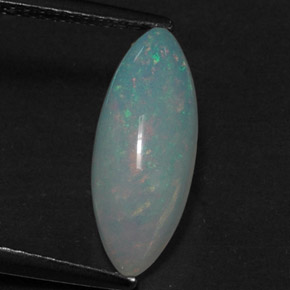 1.56 ct Multicolor Opal Stone, Natural Opal in Marquise Cabochon Shape for Sale