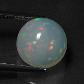 Opal Gemstone in 10 mm (calibrated) Size for Sale, Opal Stone in Multicolor Color