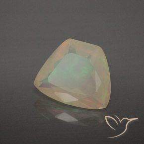1.77 ct Multicolor Opal Stone, Natural Opal in Trapezoid Shape for Sale