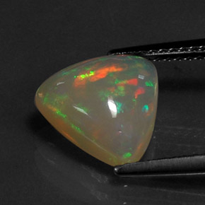 1.86 ct Multicolor Opal Stone, Natural Opal in Trillion Cabochon Shape for Sale