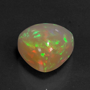 2.67 ct Multicolor Opal Gemstone, Opal Gem in Trillion Cabochon Shape for Sale.