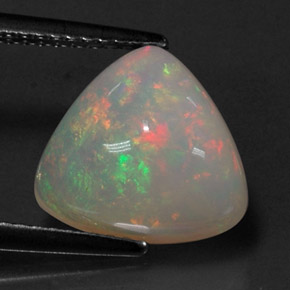 3.21 ct Multicolor Opal Stone, Natural Opal in Trillion Cabochon Shape for Sale