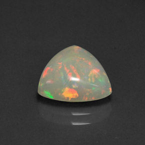 2.02 ct Multicolor Opal Stone, Natural Opal in Trillion Cabochon Shape for Sale