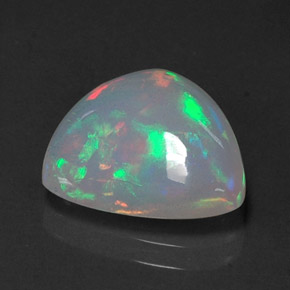 3.40 ct Multicolor Opal Stone, Natural Opal in Trillion Cabochon Shape for Sale