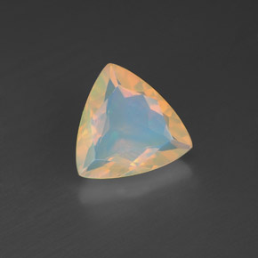 1.21 ct Multicolor Opal Stone, Natural Opal in Trillion Facet Shape for Sale