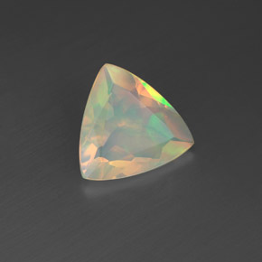 1.06 ct Multicolor Opal Stone, Natural Opal in Trillion Facet Shape for Sale