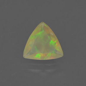 0.95 ct Multicolor Opal Gemstone, Opal Gem in Trillion Facet Shape for Sale.