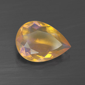 1.75 ct Multicolor Opal Stone, Natural Opal in Pear Facet Shape for Sale