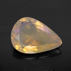 2.01 ct Multicolor Opal Gemstone, Opal Gem in Pear Facet Shape for Sale.