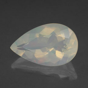 2.21 ct Multicolor Opal Stone, Natural Opal in Pear Facet Shape for Sale