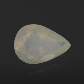 1.85 ct Multicolor Opal Stone, Natural Opal in Pear Facet Shape for Sale