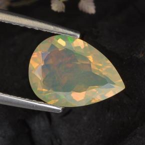Mehrfarbig Opal Edelstein - 1.3ct Birnen Schliff (ID: 308134)