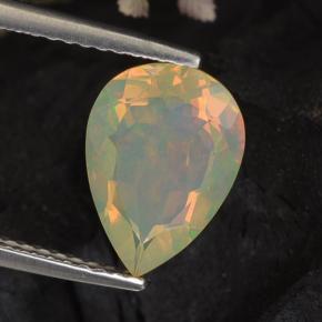 1.33 ct Multicolor Opal Stone, Natural Opal in Pear Facet Shape for Sale