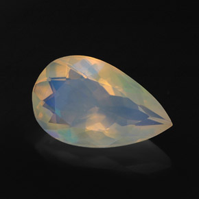 1.98 ct Multicolor Opal Stone, Natural Opal in Pear Facet Shape for Sale