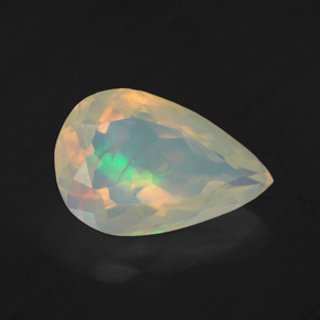2.16 ct Multicolor Opal Stone, Natural Opal in Pear Facet Shape for Sale