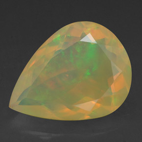 2.28 ct Multicolor Opal Gemstone, Opal Gem in Pear Facet Shape for Sale.